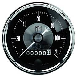 Auto Meter - Prestige Series Black Diamond Electric Programmable Speedometer - Auto Meter 2088 UPC: 046074020889 - Image 1