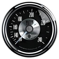 Auto Meter - Prestige Series Black Diamond Water Temperature Gauge - Auto Meter 2033 UPC: 046074020339 - Image 1