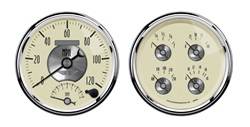 Auto Meter - Prestige Series Antique Ivory Quad Gauge/Tach/Speedo Kit - Auto Meter 2004 UPC: 046074020049 - Image 1