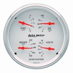 Auto Meter - Arctic White Street Rod Kit - Auto Meter 1303 UPC: 046074013034 - Image 1