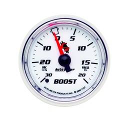 Auto Meter - C2 Mechanical Boost/Vacuum Gauge - Auto Meter 7107 UPC: 046074071072 - Image 1
