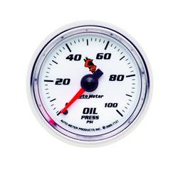Auto Meter - C2 Mechanical Oil Pressure Gauge - Auto Meter 7121 UPC: 046074071218 - Image 1