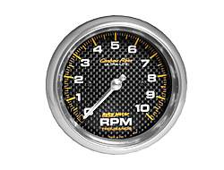 Auto Meter - Carbon Fiber Electric In-Dash Tachometer - Auto Meter 4798 UPC: 046074047985 - Image 1