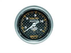 Auto Meter - Carbon Fiber Mechanical Fuel Pressure Gauge - Auto Meter 4711 UPC: 046074047114 - Image 1
