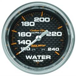 Auto Meter - Carbon Fiber Mechanical Water Temperature Gauge - Auto Meter 4832 UPC: 046074048326 - Image 1