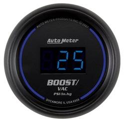 Auto Meter - Cobalt Digital Boost/Vacuum Gauge - Auto Meter 6959 UPC: 046074069598 - Image 1