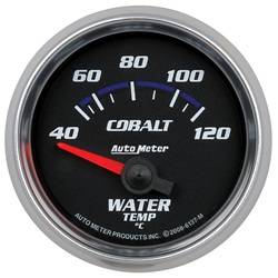 Auto Meter - Cobalt Electric Water Temperature Gauge - Auto Meter 6137-M UPC: 046074140273 - Image 1