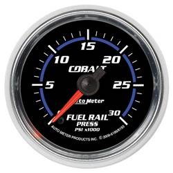 Auto Meter - Cobalt Fuel Rail Pressure Gauge - Auto Meter 6186 UPC: 046074061868 - Image 1