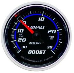 Auto Meter - Cobalt Mechanical Boost/Vacuum Gauge - Auto Meter 6103 UPC: 046074061035 - Image 1