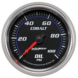Auto Meter - Cobalt Mechanical Oil Pressure Gauge - Auto Meter 7921 UPC: 046074079214 - Image 1
