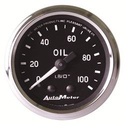 Auto Meter - Cobra Mechanical Oil Pressure Gauge - Auto Meter 201006 UPC: 046074120510 - Image 1