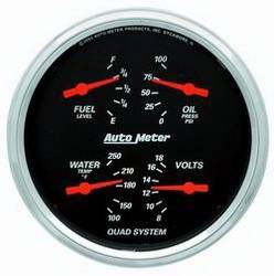 Auto Meter - Designer Black Street Rod Kit - Auto Meter 1403 UPC: 046074014031 - Image 1