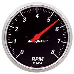 Auto Meter - Designer Black Street Rod Tachometer - Auto Meter 1499 UPC: 046074014994 - Image 1