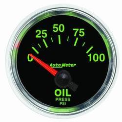 Auto Meter - GS Electric Oil Pressure Gauge - Auto Meter 3827 UPC: 046074038273 - Image 1