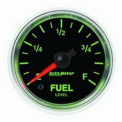 Auto Meter - GS Programmable Fuel Level Gauge - Auto Meter 3810 UPC: 046074038105 - Image 1