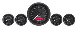 Auto Meter - GT Series 5 Gauge Set Fuel/Oil/Water/Speedo/Volt - Auto Meter 8002 UPC: 046074080029 - Image 1