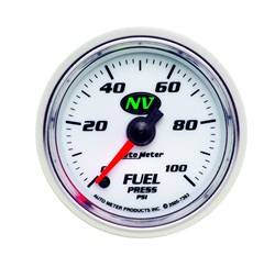 Auto Meter - NV Electric Fuel Pressure Gauge - Auto Meter 7363 UPC: 046074073632 - Image 1