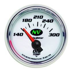 Auto Meter - NV Electric Oil Temperature Gauge - Auto Meter 7348 UPC: 046074073489 - Image 1