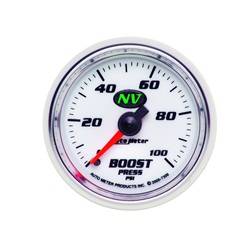 Auto Meter - NV Mechanical Boost Gauge - Auto Meter 7306 UPC: 046074073069 - Image 1