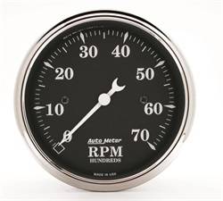 Auto Meter - Old Tyme Black Electric Tachometer - Auto Meter 1798 UPC: 046074017988 - Image 1