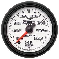 Auto Meter - Phantom II Electric Oil Temperature Gauge - Auto Meter 7556 UPC: 046074075568 - Image 1