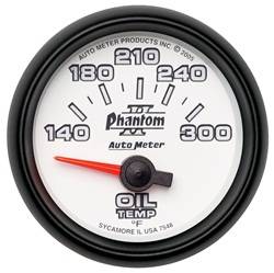 Auto Meter - Phantom II Electric Oil Temperature Gauge - Auto Meter 7548 UPC: 046074075483 - Image 1