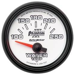 Auto Meter - Phantom II Electric Water Temperature Gauge - Auto Meter 7537 UPC: 046074075377 - Image 1