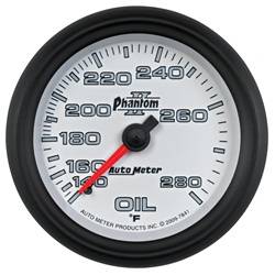 Auto Meter - Phantom II Mechanical Oil Temperature Gauge - Auto Meter 7841 UPC: 046074078415 - Image 1