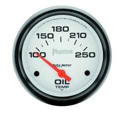Auto Meter - Phantom Electric Oil Temperature Gauge - Auto Meter 5847 UPC: 046074058479 - Image 1