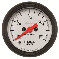 Auto Meter - Phantom Electric Programmable Fuel Level Gauge - Auto Meter 5710 UPC: 046074057106 - Image 1