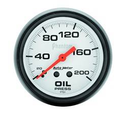 Auto Meter - Phantom Mechanical Oil Pressure Gauge - Auto Meter 5822 UPC: 046074058226 - Image 1