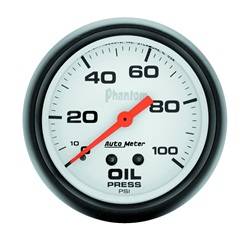 Auto Meter - Phantom Mechanical Oil Pressure Gauge - Auto Meter 5821 UPC: 046074058219 - Image 1