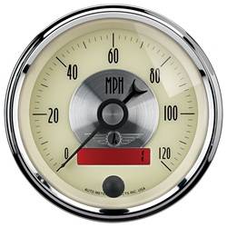Auto Meter - Prestige Series Antique Ivory Electric Programmable Speedometer - Auto Meter 2087 UPC: 046074020872 - Image 1