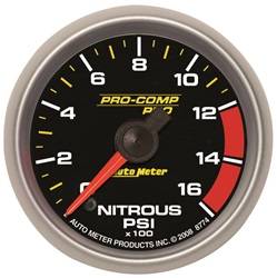 Auto Meter - Pro-Comp Pro Nitrous Pressure Gauge - Auto Meter 8674 UPC: 046074086748 - Image 1