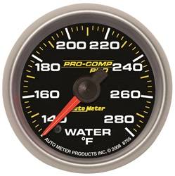Auto Meter - Pro-Comp Pro Water Temperature Gauge - Auto Meter 8755 UPC: 046074087554 - Image 1
