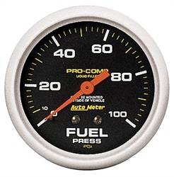 Auto Meter - Pro-Comp Liquid-Filled Mechanical Fuel Pressure Gauge - Auto Meter 5412 UPC: 046074054129 - Image 1