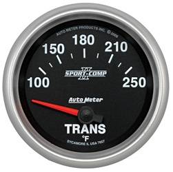 Auto Meter - Sport-Comp II Electric Transmission Temperature Gauge - Auto Meter 7657 UPC: 046074076572 - Image 1