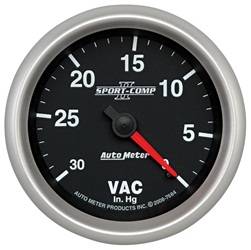 Auto Meter - Sport-Comp II Mechanical Vacuum Gauge - Auto Meter 7684 UPC: 046074076848 - Image 1