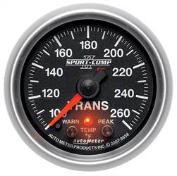 Auto Meter - Sport-Comp PC Transmission Temperature Gauge - Auto Meter 3658 UPC: 046074036583 - Image 1
