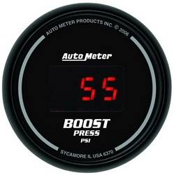Auto Meter - Sport-Comp Digital Boost Gauge - Auto Meter 6370 UPC: 046074063701 - Image 1
