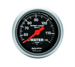 Auto Meter - Sport-Comp Mechanical Metric Water Temperature Gauge - Auto Meter 3332-M UPC: 046074116032 - Image 1