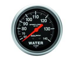 Auto Meter - Sport-Comp Mechanical Metric Water Temperature Gauge - Auto Meter 3431-M UPC: 046074106088 - Image 1