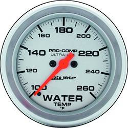 Auto Meter - Ultra-Lite Electric Water Temperature Gauge - Auto Meter 4455 UPC: 046074044557 - Image 1