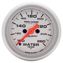 Auto Meter - Ultra-Lite Electric Water Temperature Gauge - Auto Meter 4355 UPC: 046074043550 - Image 1