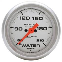 Auto Meter - Ultra-Lite Electric Water Temperature Gauge - Auto Meter 4369 UPC: 046074043697 - Image 1