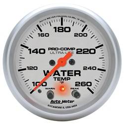 Auto Meter - Ultra-Lite Electric Water Temperature Gauge - Auto Meter 4454 UPC: 046074044540 - Image 1