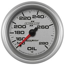 Auto Meter - Ultra-Lite Mechanical Oil Temperature Gauge - Auto Meter 7741 UPC: 046074077418 - Image 1
