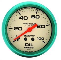 Auto Meter - Ultra-Nite Oil Pressure Gauge - Auto Meter 4221 UPC: 046074042218 - Image 1