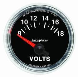 Auto Meter - GS Electric Voltmeter - Auto Meter 3892 UPC: 046074038921 - Image 1