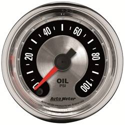 Auto Meter - American Muscle Oil Pressure Gauge - Auto Meter 1253 UPC: 046074012532 - Image 1